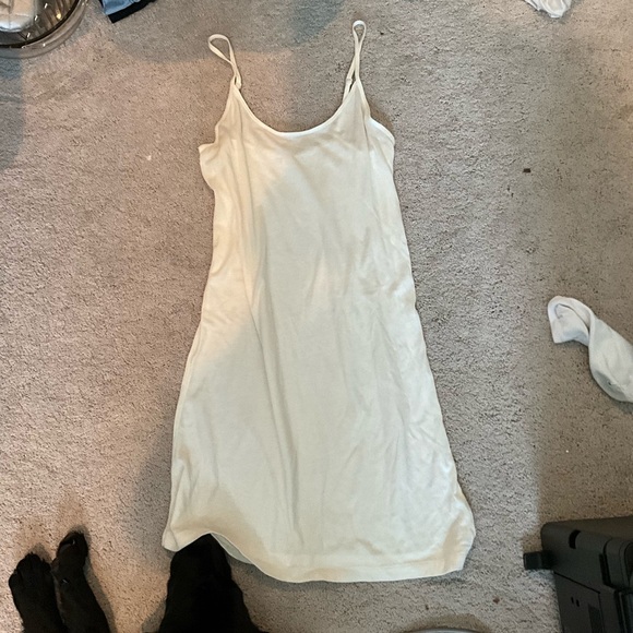 Aerie Spaghetti Strap White Long Shirt - Picture 2 of 3